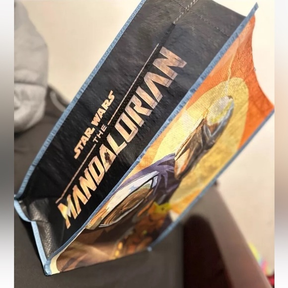 Star Wars The Mandalorian Reuseable Bag / Mando & The Child/Grogu Disney - Picture 3 of 4